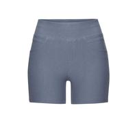 Shorts H.I.S, Damen, Gr. 40/42, N-Gr, blau (jeans blau), Obermaterial: 70% Baumwolle, 25% Polyester, 5% Elasthan, unifarben, Basic, Hosen, im Schlupfhosen Style (55640556-40) jeans blau