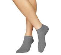 Sneakersocken H.I.S, Herren, Gr. 39-42, schwarz-weiß (2x schwarz, 2x weiß, 2x grau, meliert), Baumwolle, Elasthan, Polyamid, unifarben, elastisch, Socken Sneakersocken, mit weicher Frotteesohle (24624