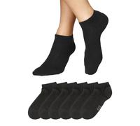 H.I.S Sneakersocken Damen 6x schwarz Gr.43-46