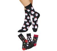 Socken H.I.S Gr. 35-38, rot (3x schwarz, rot, gemustert) Damen Socken (40910704-35) 3x schwarz, rot, gemustert