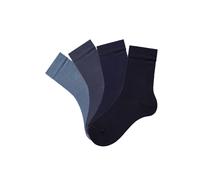 Socken H.I.S, Damen, Gr. 27-30, blau (jeans, blau), Obermaterial: 78% Baumwolle, 20% Polyamid, 2% Elasthan, unifarben, elastisch, Socken Socken, in unterschiedlichen Farbzusammenstellungen (13417262-2