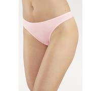 String H.I.S, Damen, Gr. 32/34, bunt (braun, rosa, türkis, schwarz, weiß), Microfaser, Obermaterial: 95% Polyamid, 5% Elasthan, unifarben, körpernah, Unterhosen String, aus weicher Microfaserqualität