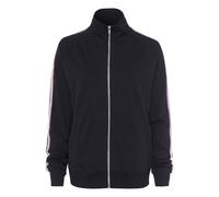 Sweatjacke H.I.S Gr. 32/34, schwarz Damen Sweatjacken mit seitlichem Tape, Loungeanzug (28205923-32)
