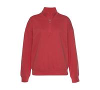 Sweatshirt H.I.S "Troyer mit Stehkragen" Gr. 40/42, rot Damen Sweatshirts (62940750-40) rot