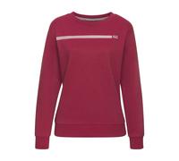 Sweatshirt H.I.S, Damen, Gr. 44/46, rot, Interlock, Obermaterial: 60% Baumwolle, 40% Polyester, unifarben, bedruckt, Basic, bequem hüftlang, Rundhals, Langarm Rippbündchen, Sweatshirts, Basic mit Logo