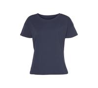 T-Shirt H.I.S "mit Ärmelaufschlag" Gr. 36/38, blau (navy) Damen Shirts (15533759-36) navy