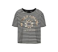 H.I.S T-Shirt Damen schwarz gestreift Gr.36/38