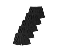 H.I.S Weite Herren Boxershorts, Shorts, klassischer Schnitt (DE/NL/SE/PL, Alphanumerisch, L, Regular, Regular, 5 x schwarz)