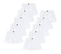 H.I.S Weite Herren Boxershorts, Shorts, klassischer Schnitt (DE/NL/SE/PL, Alphanumerisch, XXL, Regular, Regular, weiß, 10 Stück)