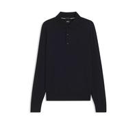BOSS Regular-Fit Strick-Poloshirt aus Merino - Style H-Lancione, 50565503 Dunkelblau M