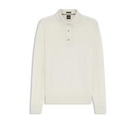 BOSS Regular-Fit Strick-Poloshirt aus Merino - Style H-Lancione, 50565503 Natur XL