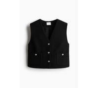 H & M - Bouclé-Weste - Schwarz XXL 100% Polyester