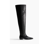 H & M - Overknee-Stiefel aus Leder - Schwarz 38 100% Nappa