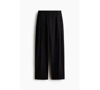 H & M - Pleated barrel trousers - Schwarz 46 Polyester/Viscose/Elastane