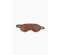 H & M - Schlafmaske aus Seide - Braun/Leopardenprint One Size 100% Silk