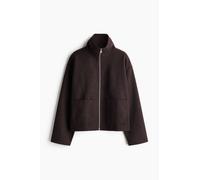 H & M - Sweatjacke - Dunkelbraun XXS Polyester/Viscose
