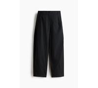H & M - Twillhose mit Barrel Leg - Schwarz 42 100% Polyester