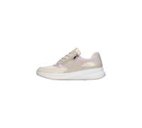 Waldläufer Low Sneaker H-mara Low Top 765001-100 Beige 271 Beige Leder Mit Eva & Herausnehmbar für Damen - 38