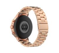 H.May Edelstahlarmband für Uhr 18mm, Metall Uhrenarmbänder Ersatzband Armband mit Schnellverschluss Geeignet für Herren Damen Armbanduhr 18mm 20mm 22mm, Rosegold