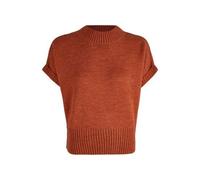 H.Moser Trachten Strick-Pullunder, orange rost, überschnittene Schultern, etwas kürzere Länge, weiche Qualität, breiter Bund (DE/NL/SE/PL, Alphanumerisch, M, Regular, Regular, Braun, Orange, Rot)