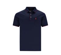 H Poloshirt dopp. merzerisiertPyramiden-Struktur marine 3XL