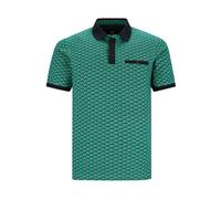 H Poloshirt Stay FreshEscher Print smaragd 3XL