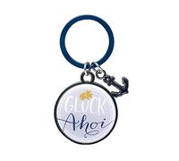H:)PPY life Schlüsselanhänger mit Motiv Glück AHOI | Anhänger mit Schlüsselring, Anhänger für Tasche, Rucksack | Geschenk