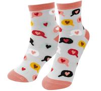 H:)PPY life Zaubersocken Motiv Du & Ich | Damensocken in Herzform gepresst, Größe 36-40 | Geschenk Liebe, Valentinstag, für Sie | 48549