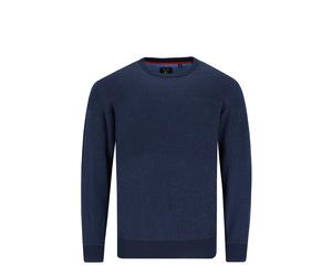H Pullover Strukturmix marine 5XL