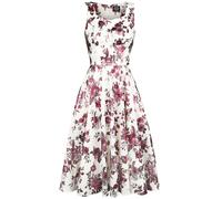 H&R London Aphrodite Metallic Swing Dress Mittellanges Kleid weiß in 5XL