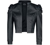 H&R London Serena Jacket Kunstlederjacke schwarz in M