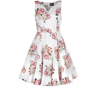 H&R London Taraneh Swing Dress Mittellanges Kleid weiß rosa in M