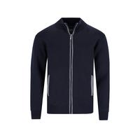 H Strickjacke Made in ItalyKontrastpiping marine 3XL