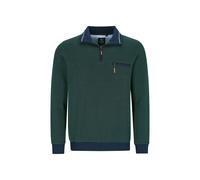 hajo Sweatshirt Langarm Sweat Bündchen 26222 591 Bottle grün Struktur, Größe:XL