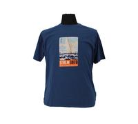 H T-Shirt RH FrontdruckSailing admiralsblau 3XL