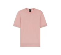 BOSS Kurzarm-Pullover aus Merinowolle - Style H-Umauro, 50560476 Hellrosa XXL