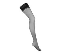 H037 - Halterlose Strümpfe schwarz