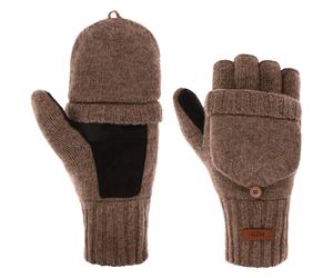 Haakon Fingerless Wollhandschuhe by Barts braun L/XL