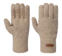 Haakon Lambswool Fingerhandschuhe by Barts beige L/XL