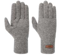 Haakon Lambswool Fingerhandschuhe by Barts grau L/XL