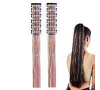 Haar-Lametta-Clips, Lametta-Glitzer-Zubehör - Glitzer-Haar-Accessoires, für Party, Cosplay, Festival, Geburtstag, Urlaub, Alltag, Versammlung, Pendeln, Kostüm, Feier, Frauen und Mädchen