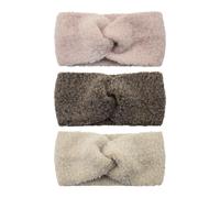Haarband aus Plüsch mit stilvollem Knoten, Schleife, dickes Futter für Make-up, Freizeitkleidung, Wintersport, Ohrenwärmer, Strick-Fleece-Stirnbänder