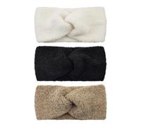 Haarband aus Plüsch mit stilvollem Knoten, Schleife, dickes Futter für Make-up, Freizeitkleidung, Wintersport, Ohrenwärmer