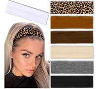 Haarband Damen Sommer Dünn Stirnband Damen Stirnband Yoga Headbands, Elastische Weiche Haarbänder 7 Pack