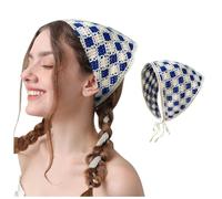 Haarband Dreieck Kopftücher Damen Gestrickt Dreieck Kopftuch Mädchen Sommer Stirnband Kopfbedeckun Haartuch Binden Boho Dreieckstuch Bandana Damen Kopf für Langes, Kurzes, Glattes und Lockiges Haar
