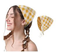 Haarband Dreieck Kopftücher Damen Gestrickt Dreieck Kopftuch Mädchen Sommer Stirnband Kopfbedeckun Haartuch Binden Boho Dreieckstuch Bandana Damen Kopf für Langes, Kurzes, Glattes und Lockiges Haar