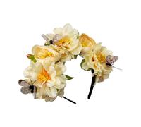 Haarband mit Schmetterlings-Blume, für Hochzeit, Braut, ethnisches Mexiko, Cosplay, Kostüm, Kopfbedeckung, Erwachsene, Musik, Festival, Requisiten, Party-Haarband