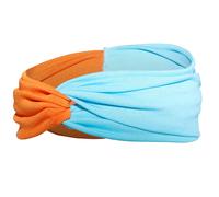 Haarband oder Stirnband in 16 verschiedenen Unifarben Turban Einheitsgröße, Orange/Türkis