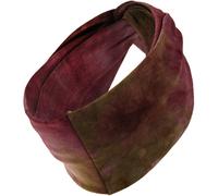 Haarband oder Stirnband in 16 verschiedenen Unifarben Turban Einheitsgröße, rot meliert