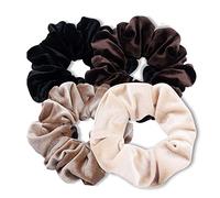 Haargummis FYRuntoo Scrunchies Haargummi Scrunchie für Mädchen & Damen Scrunchies Samt Haargummi Groß 4 Stück